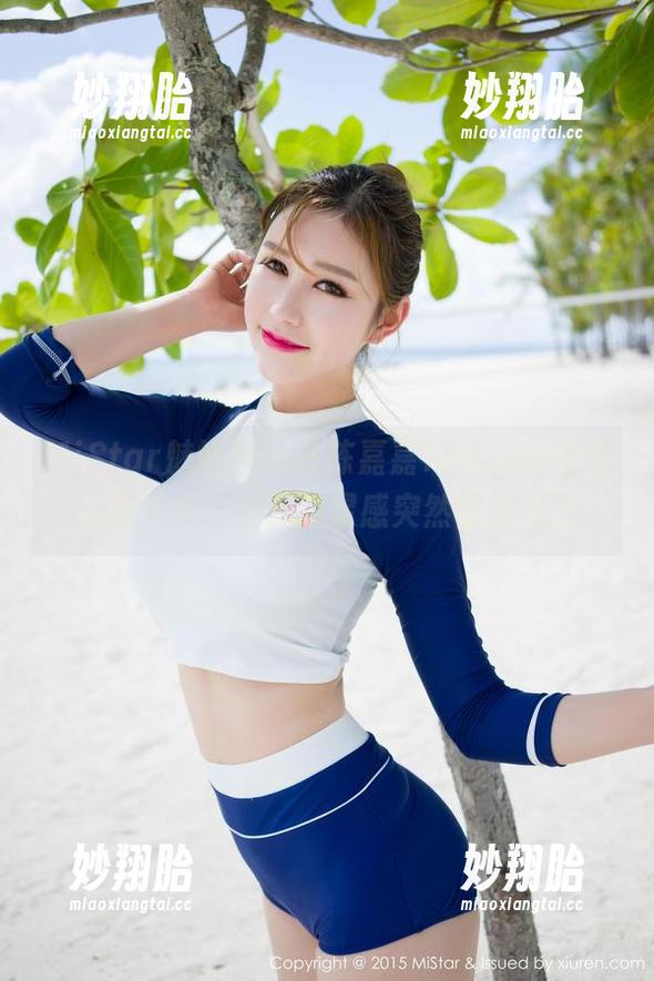 MiStar魅妍社 - 在陈嘉嘉Tiffany的双人图片中，资源的灵感突然冒出来了