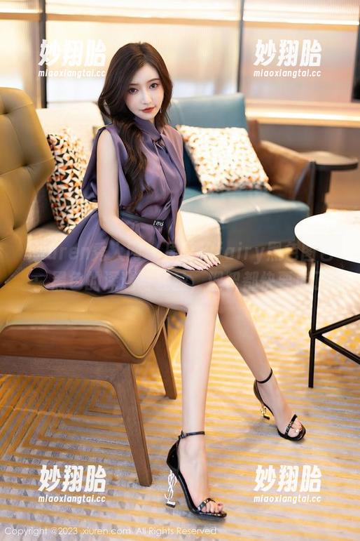 Xiuren秀人网 - 周慕汐fairy黑色图包：黑色的深邃与轻盈，理智都快要崩了